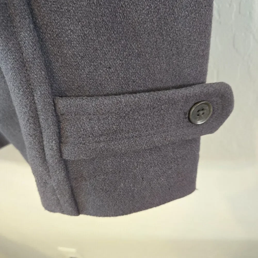 Diesel Only The Brave Gray Double Breasted Outdoor Men's Pea Coat Size 2XL